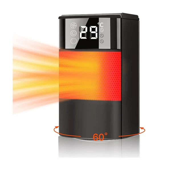Chauffage Soufflant à Économie d'Énergie PTC 2000W noir Vendos85