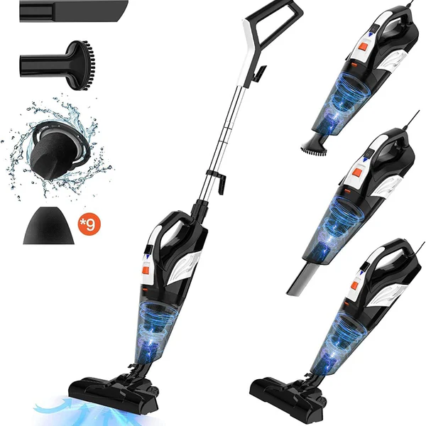 Aspirateur Balai avec Fil 4 en 1 600W gris noir Vendos85