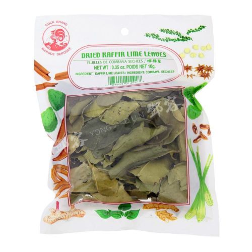 Feuilles de lime kaffir séchées (marque Cock) 10g