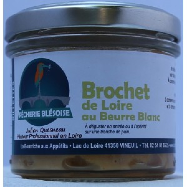 Rillettes de Brochet Loire au Beurre Blanc 80g- Pêcherie Blésoise