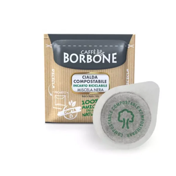 100 ESE Paper Pods 44 mm Caffè Borbone BLACK Blend