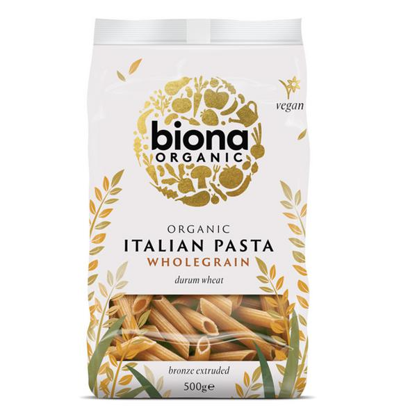 Biona Pâtes Penne Complètes Bio 500g