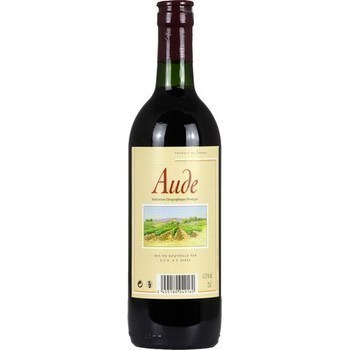 Vin de pays de l'Aude 11,5° 75 cl