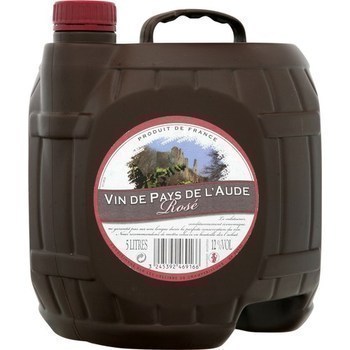Vin de pays de l'Aude 12° 5 l