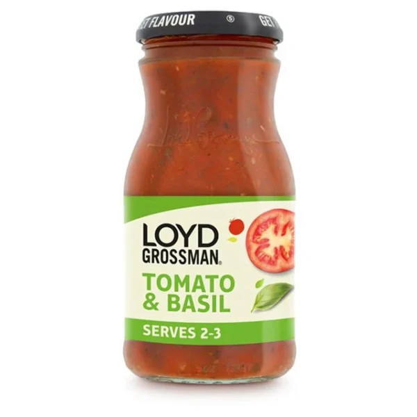 Loyd Grossman Tomato & Basil Pasta Sauce 350g