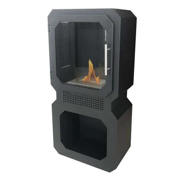 Poêle à éthanol 2,5kW en acier noir Purline
