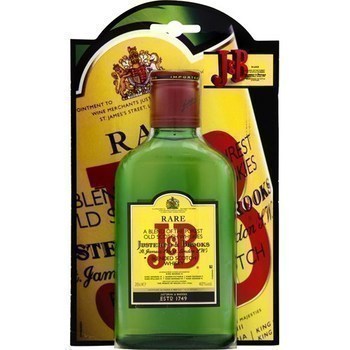 J AND B ; Flask whisky 40% 20 cl