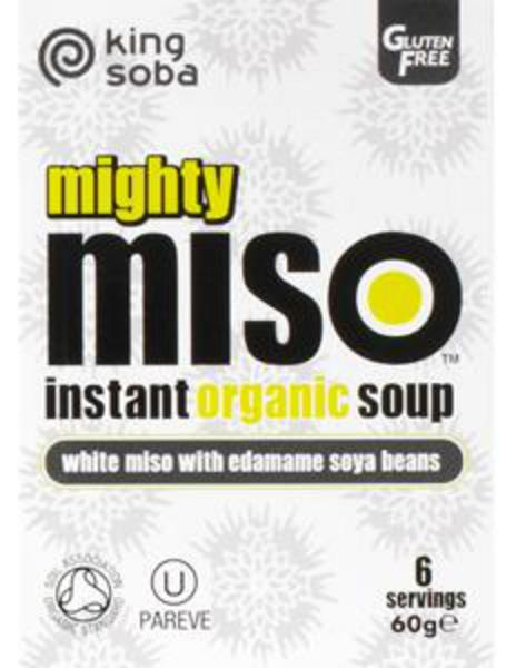 King Soba Soupe Miso Edamame & Wakame Bio Sans Gluten, sans blé, 60g