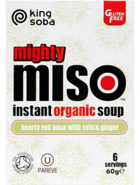 King Soba Organic Tofu & Ginger Miso Soup Gluten Free, wheat free, 60g