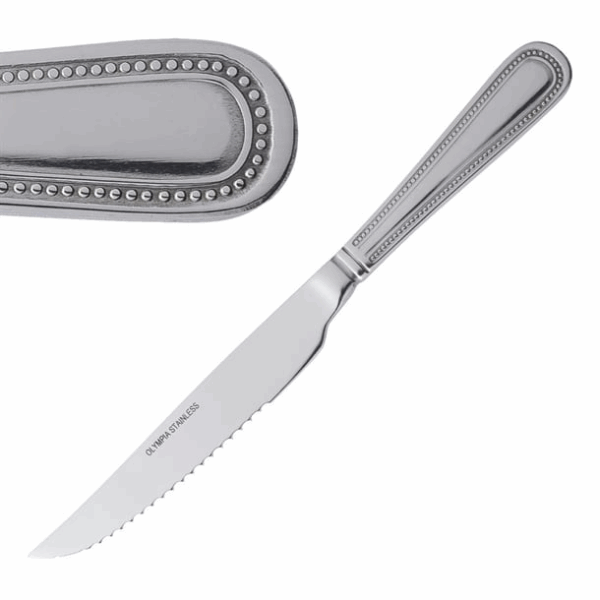 Couteau à viande Olympia Bead (Lot de 12)
