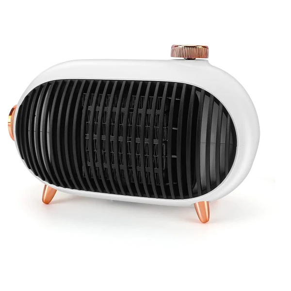 Radiateur Soufflant Céramique avec 3 Réglages 500W 1000W blanc Vendos85