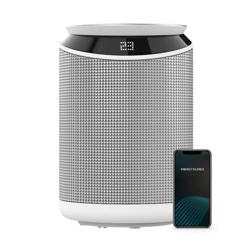 Chauffage en céramique Wi-Fi avec 3 modes de fonctionnement et minuterie 2000W blanc noir Cecotec