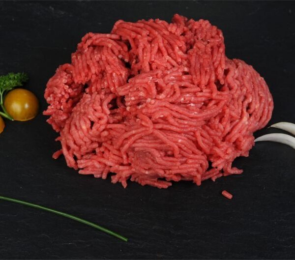Steack haché pour bolognaise provenant de morceaux dénervés et dégraissés.
