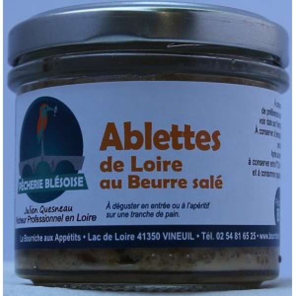 Rillettes d'Ablettes de Loire au Beurre Salé 80g - Pêcherie Blésoise