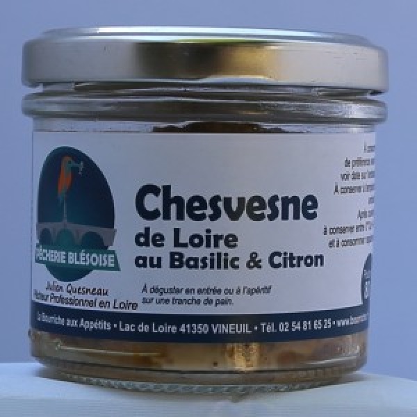 Rillettes de Chevesne de Loire au Basilic et citron 80g - Pêcherie Blésoise