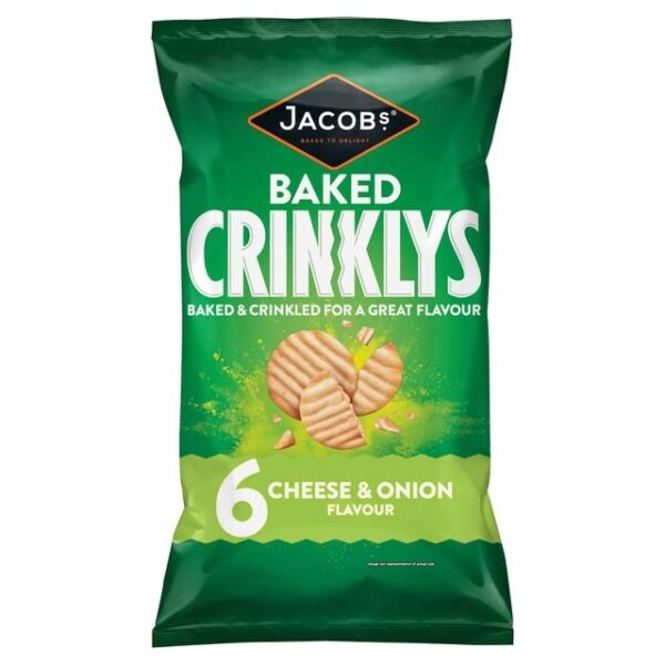 MINI CHEDDARS CRINKLY CHEESE & ONION (12 x 6 PACK)