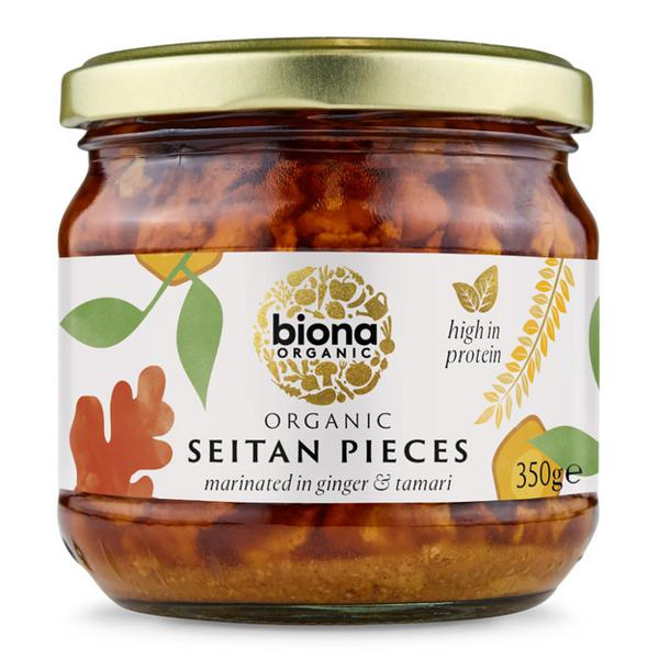 Biona Seitan Morceaux au Gingembre & Tamari 350g