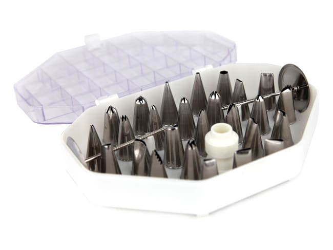 Boîte de 36 douilles inox