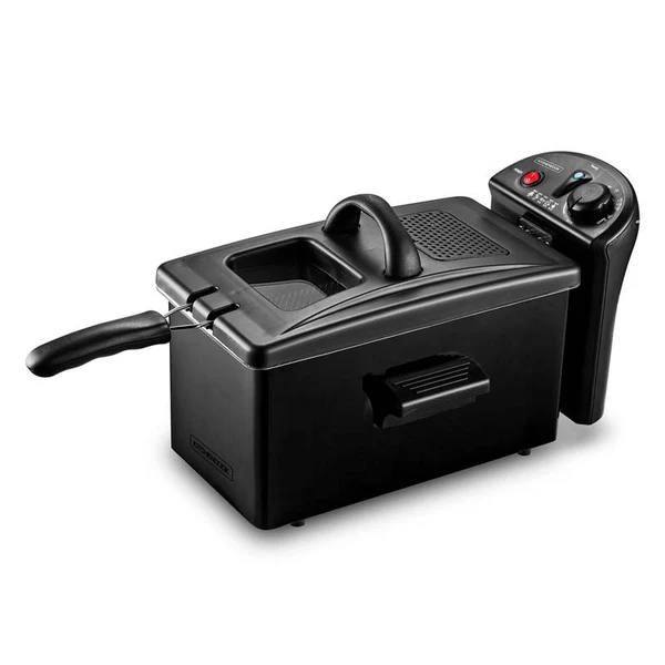 Friteuse semi-pro inox grand volume 3L noir KFRY Kitchencook