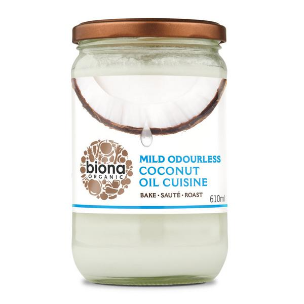 Biona Huile de Noix de Coco Inodore Bio Cuisine Vegan, 610 ml