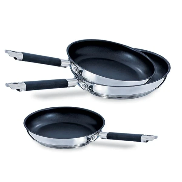Lot de 3 poêles antiadhésives Rapid Cook 20, 24 et 28 cm Mathon