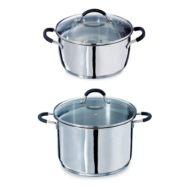 Lot 2 faitouts en inox 24 et 26 cm Rapid’cook Mathon