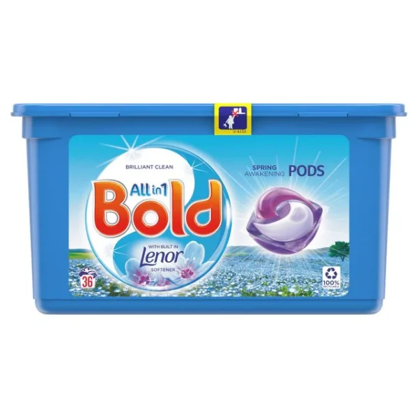 Bold All-in-1 Pods Washing Capsules Spring Awakening 36 Washes