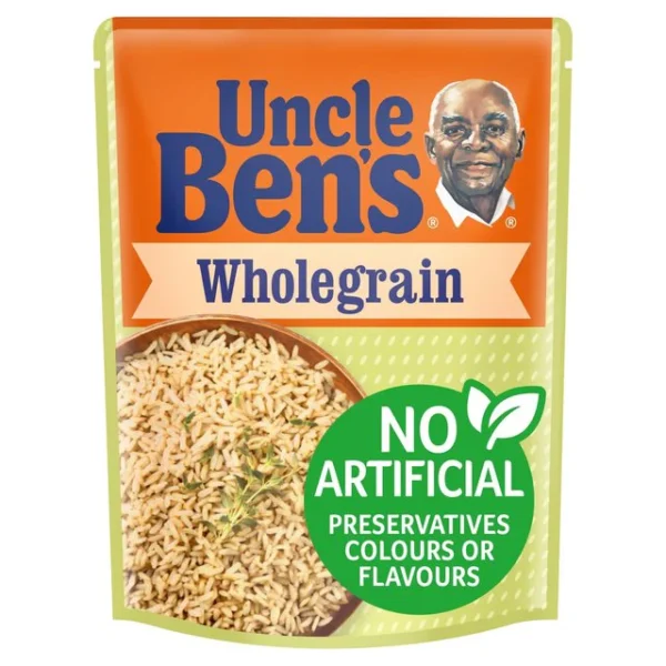 Uncle Bens Wholegrain Brown Microwave Rice 250g