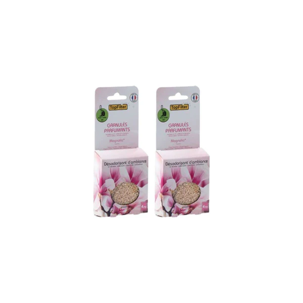 Lot de 2 x 4 Sachets de granulés de parfum pour aspirateur senteur magnolia TopFilter TopFilter