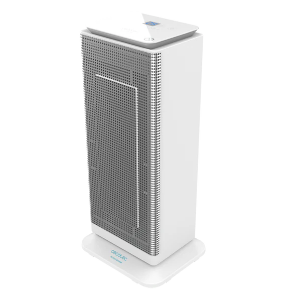 Chauffage soufflant en céramique avec 3 modes de fonctionnement et minuterie 2000W blanc Cecotec