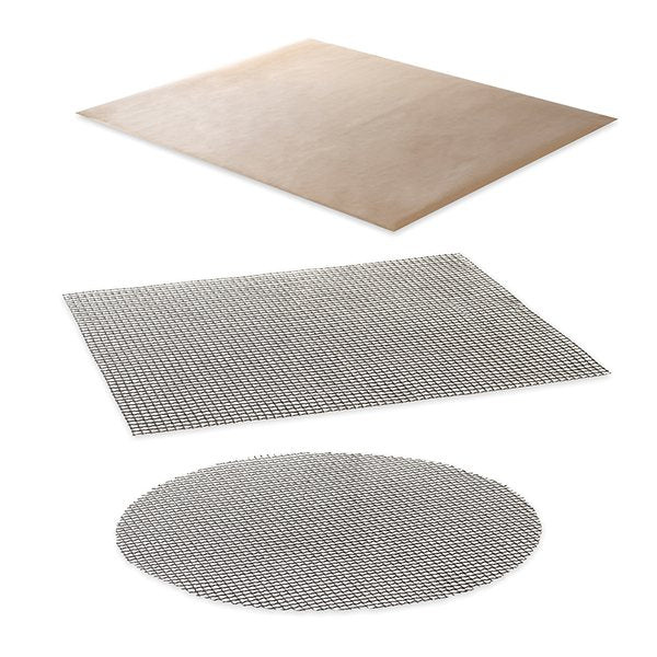 Lot 2 grilles de cuisson anti-adhérentes et feuille de protection pour four Mathon