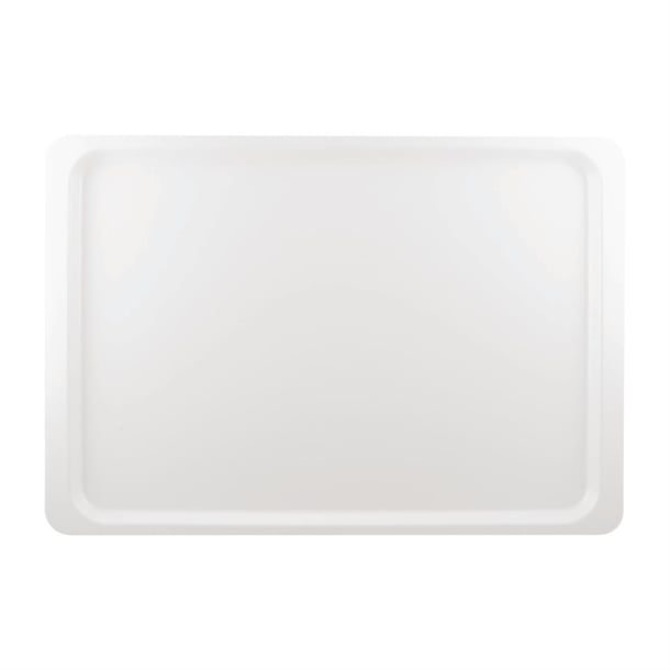 Plateau de service en polyester Roltex Euronorme 530 x 370mm blanc