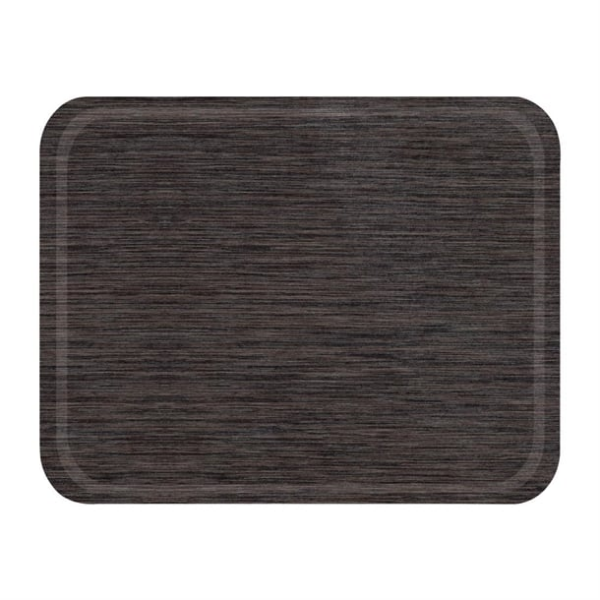 Plateau rond en mélamine Roltex GN1/1 antidérapant 530x325mm wengé
