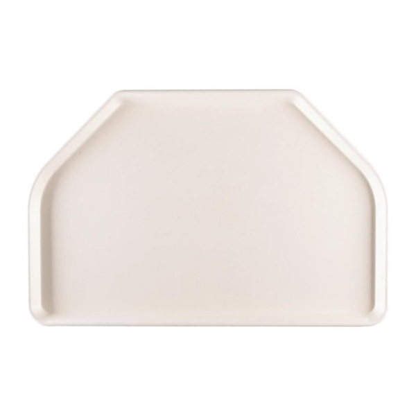 Plateau de service en polyester Roltex Trapèze GN 500x325mm gris
