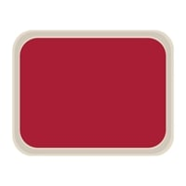Plateau de service en polyester Roltex America 460 x 360mm rouge