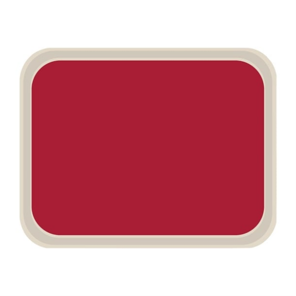 Plateau de service en polyester Roltex America 460 x 360mm rouge