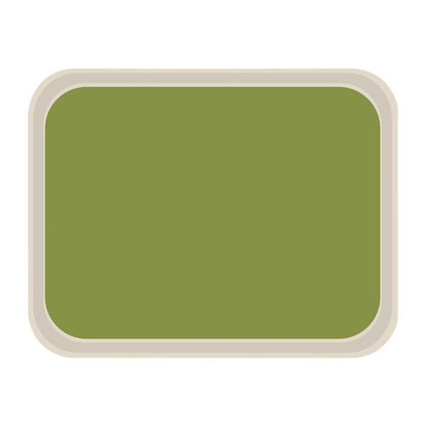 Plateau de service en polyester Roltex America 460 x 360mm vert