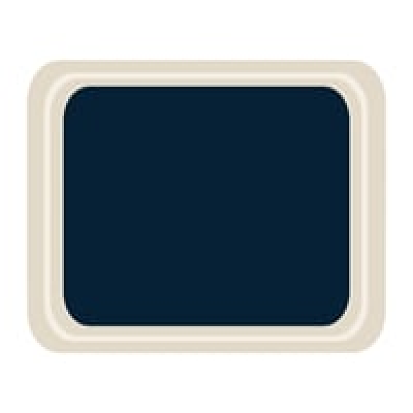 Plateau de service en polyester Roltex Cafétéria 325 x 265mm bleu