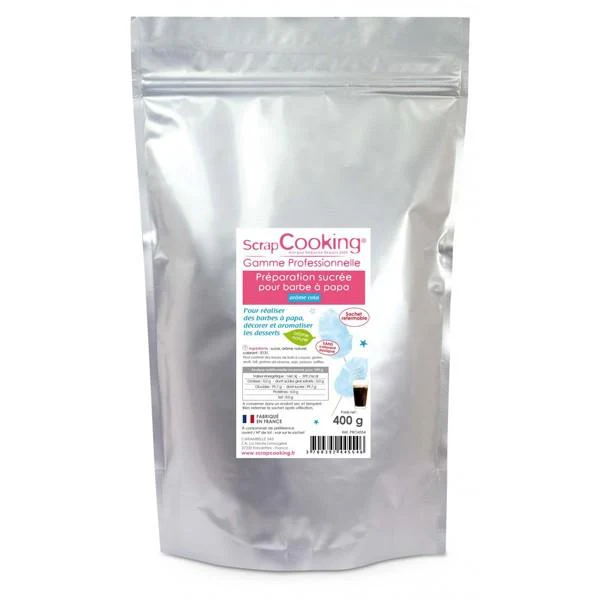 Préparation pour barbe à papa bleue 400 g Scrapcooking