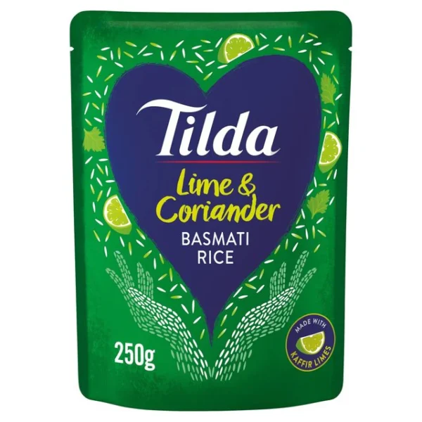 Tilda Microwave Lime & Coriander Basmati Rice 250g