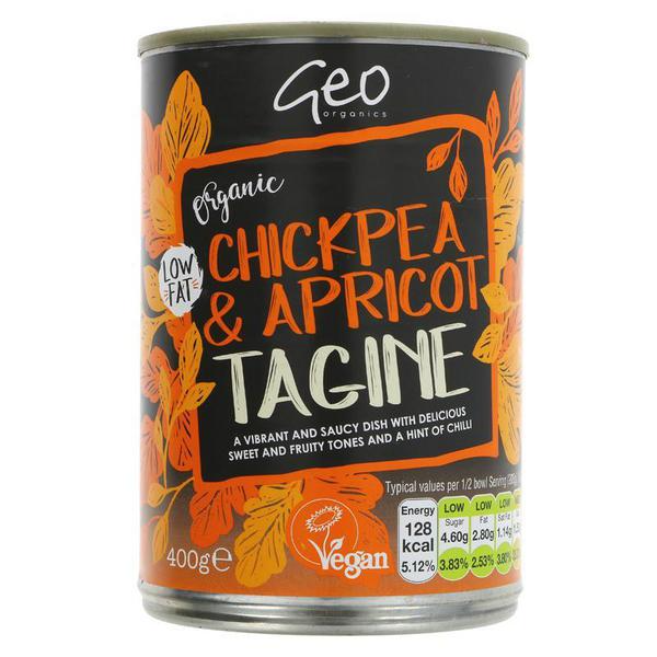 Geo Organics Tajine bio aux pois chiches et abricots Vegan, 400g
