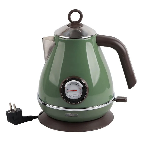 Bouilloire électrique Rétro en Acier Inoxydable de 1,7 L vert Vendos85