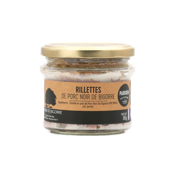 Rillettes de porc noir de Bigorre 180 gr.