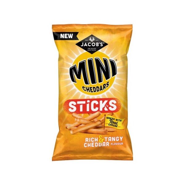 JACOBS MINI CHEDDARS STICKS RICH & TANGY CHEDDAR 150g (8 PACK)