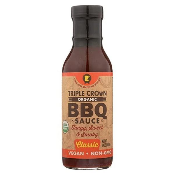 Sauce Triple Crown Bio Bourbon Hickory Sans Gluten, Sans OGM, Vegan, 275g