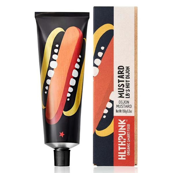 HLTHPUNK Moutarde Jaune Style Dijon Bio Vegan, 150g