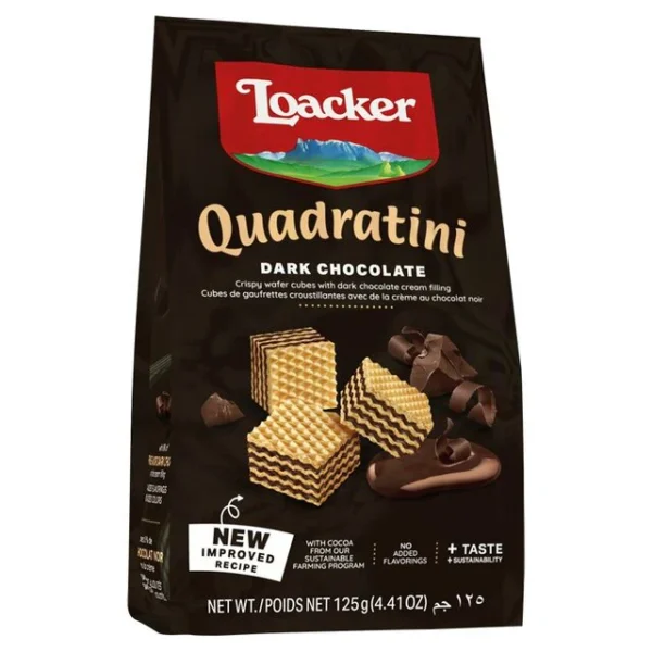 Loacker Dark Chocolate Quadratini 125g