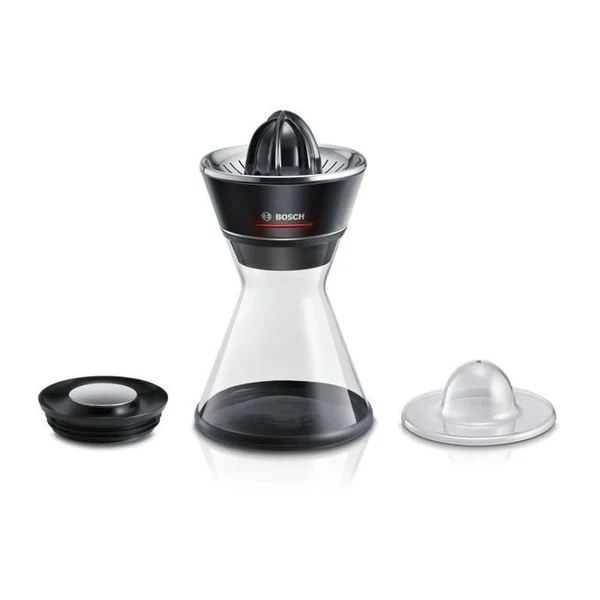 Presse-agrumes - - Mcp72gpb Vitastyle Citro - Noir / Inox Brossé - 40 W - Led - Récipient Verre 1 L - Cône Universel Bosch