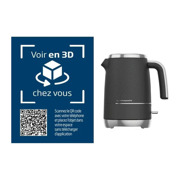 Bouilloire électrique - Beko - Wkm8306b - 1,7 L - 3000 W - Noir Beko