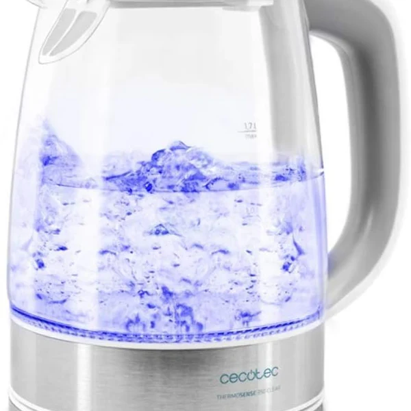 bouilloire électrique de 1,7L sans fil 2200W gris Cecotec